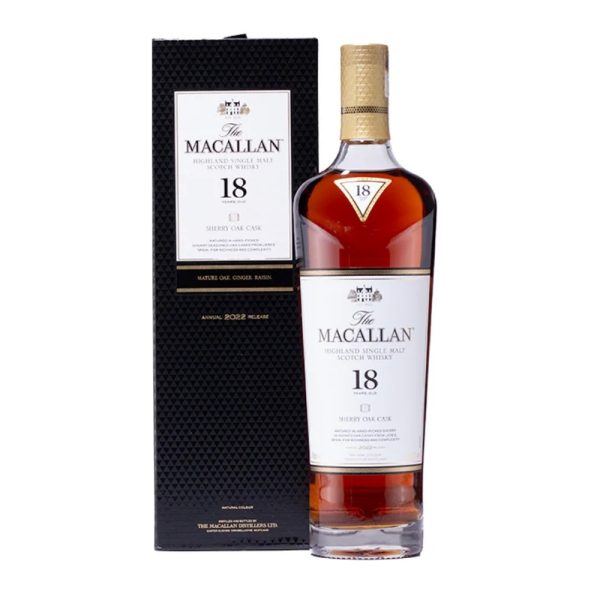 Rượu Macallan 18 năm - Sherry Oak 2024 chính hãng tại Vua Rượu Ngoại