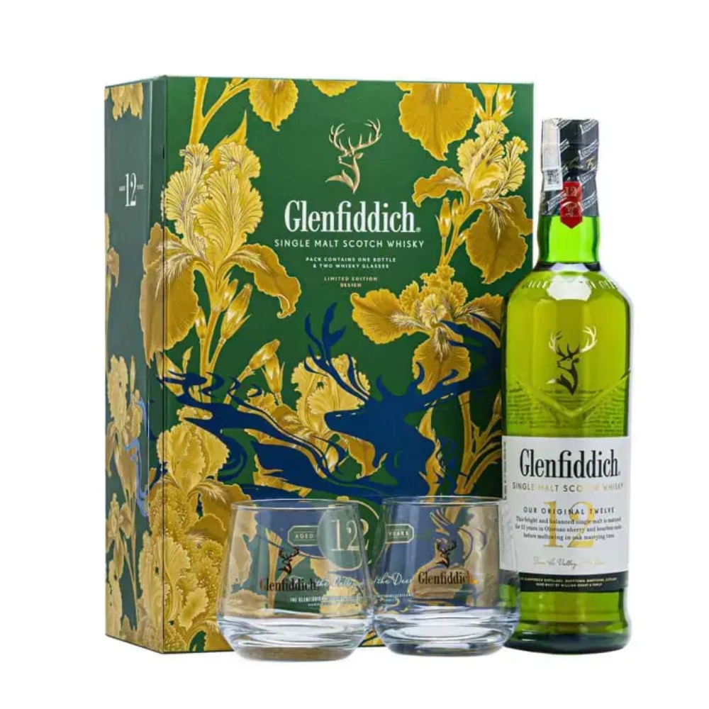 Chai Hộp Quà Tết Rượu Glenfiddich 12 Năm dung tích 700ml