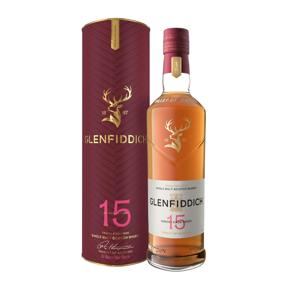 Chai Rượu Glenfiddich 15 Sherry Cask Finish dung tích 700ml